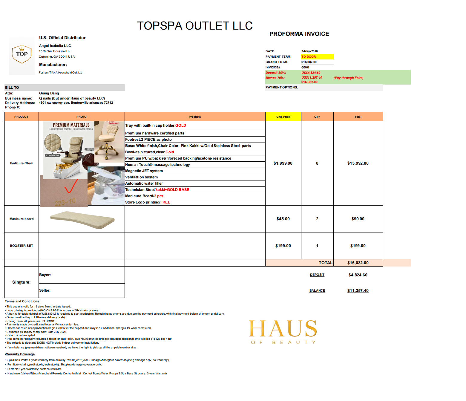 Reserve Listing-Q Nail  Custom Order – 70% BALANCE