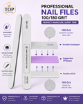 Professional Nail Files For Modern Nail Salons 80/100 Grit (100pcs)