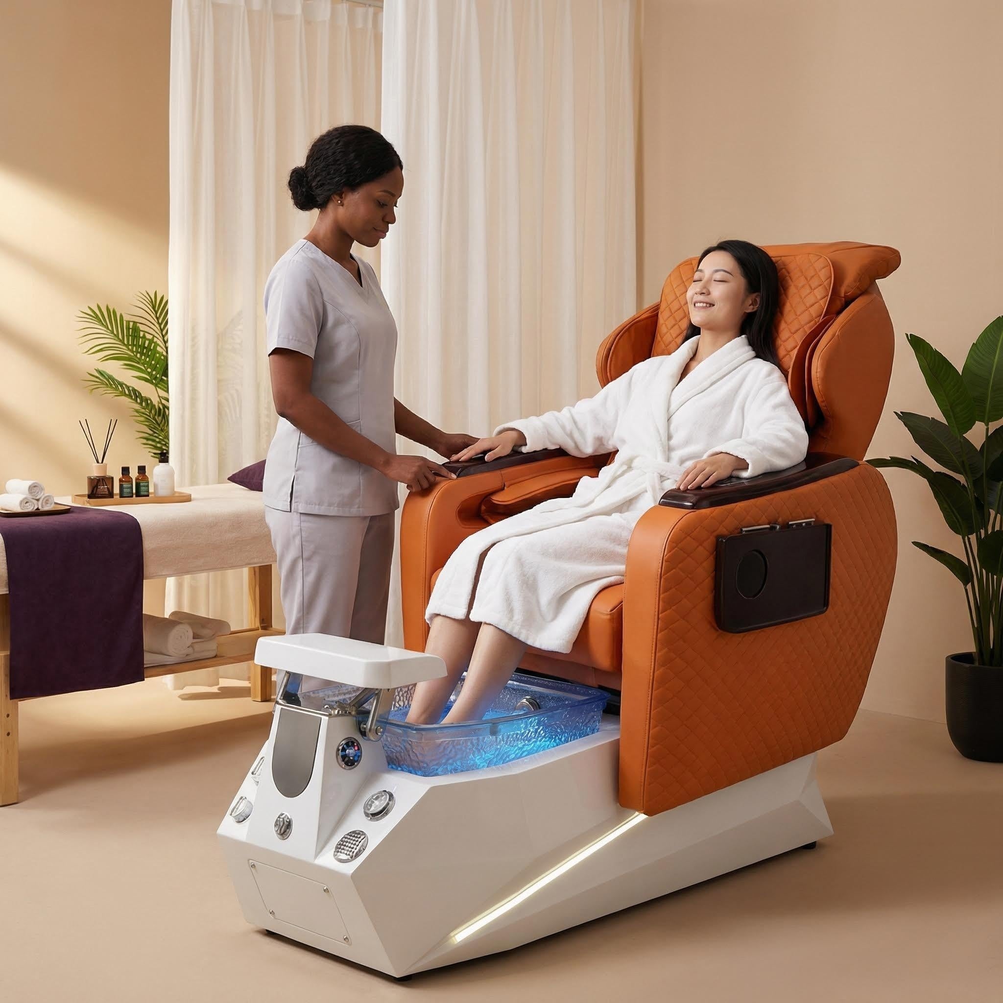 Grand Pedicure Spa Chair | Custom Nail Salon Spa Chair Manufacture