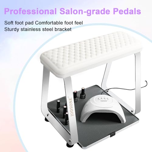 Professional Pedicure Foot Rest with Wheels – Ergonomic Foot Support Stand for Nail Salon Pedicure Service