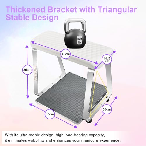 Professional Pedicure Foot Rest with Wheels – Ergonomic Foot Support Stand for Nail Salon Pedicure Service