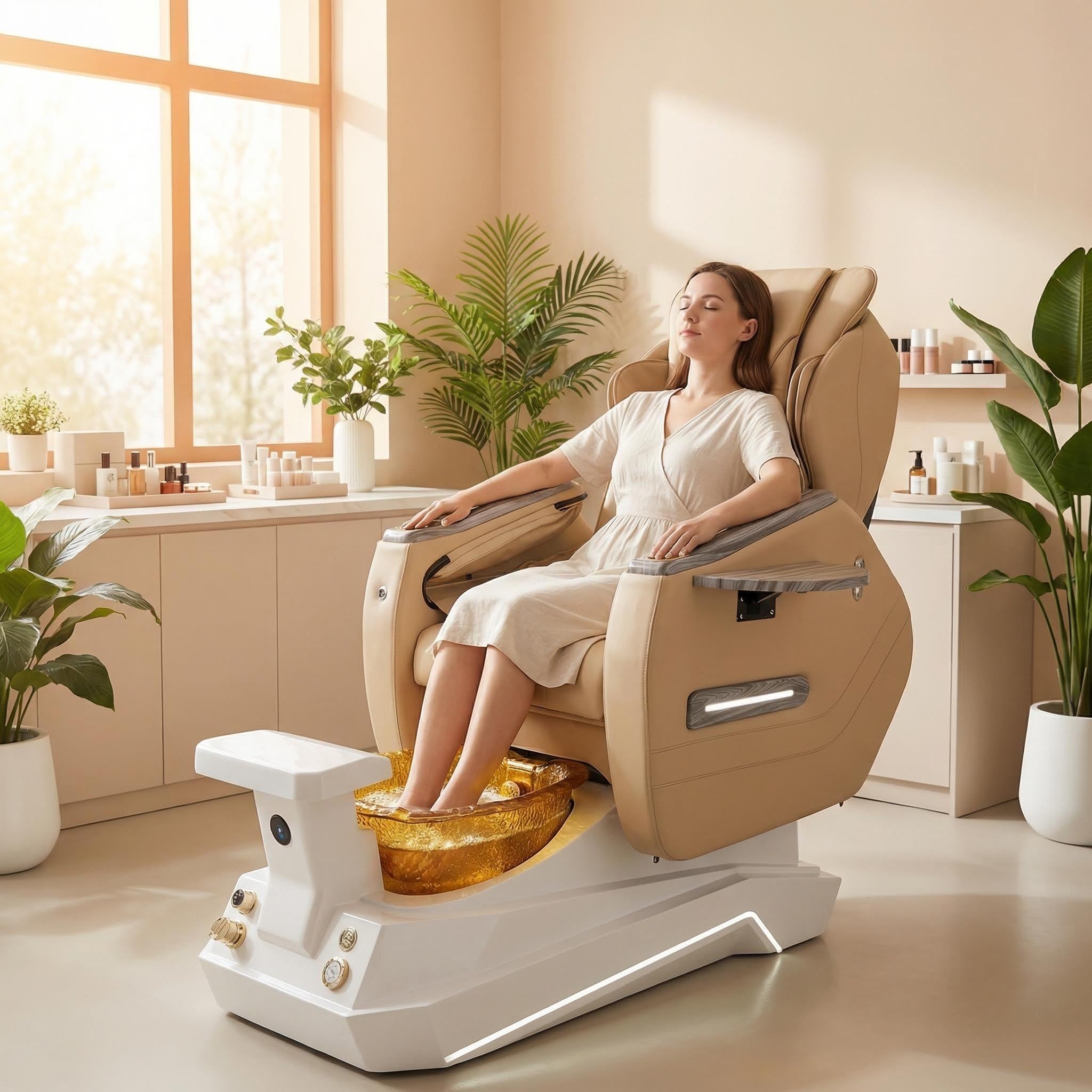 Grand Pedicure Spa Chair | Custom Nail Salon Spa Chair Manufacturer