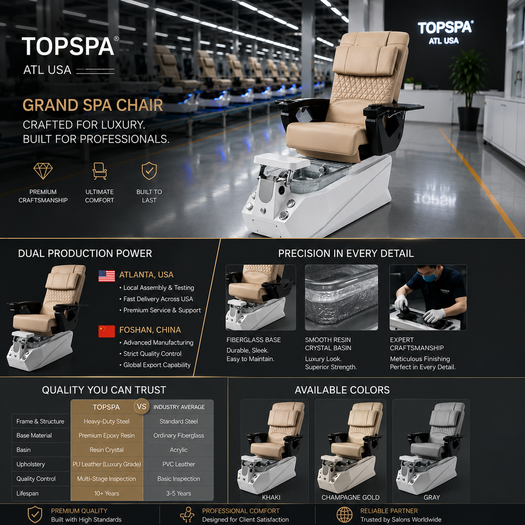 KaKKI Commercial-grade pedicure spa chair built for comfort, durability, and style. Factory direct supply bulk pricing