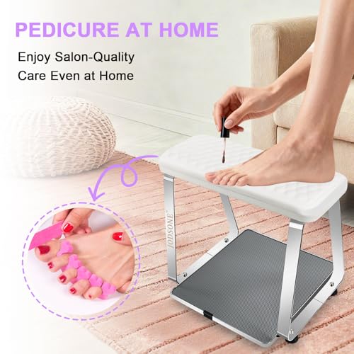 Professional Pedicure Foot Rest with Wheels – Ergonomic Foot Support Stand for Nail Salon Pedicure Service