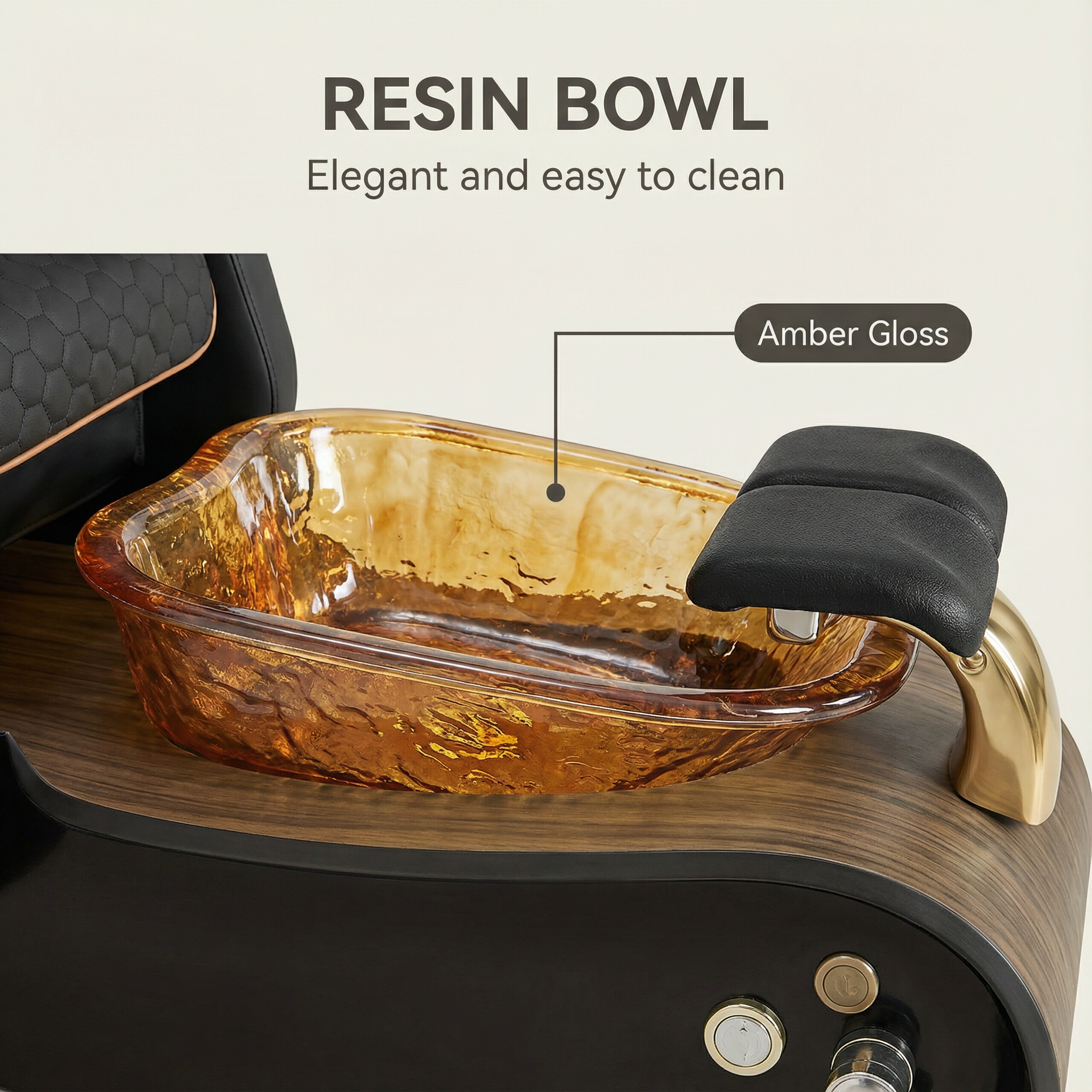 Luxury Spa Chair for Nail Salon | Full Body Massage Pedicure Chair