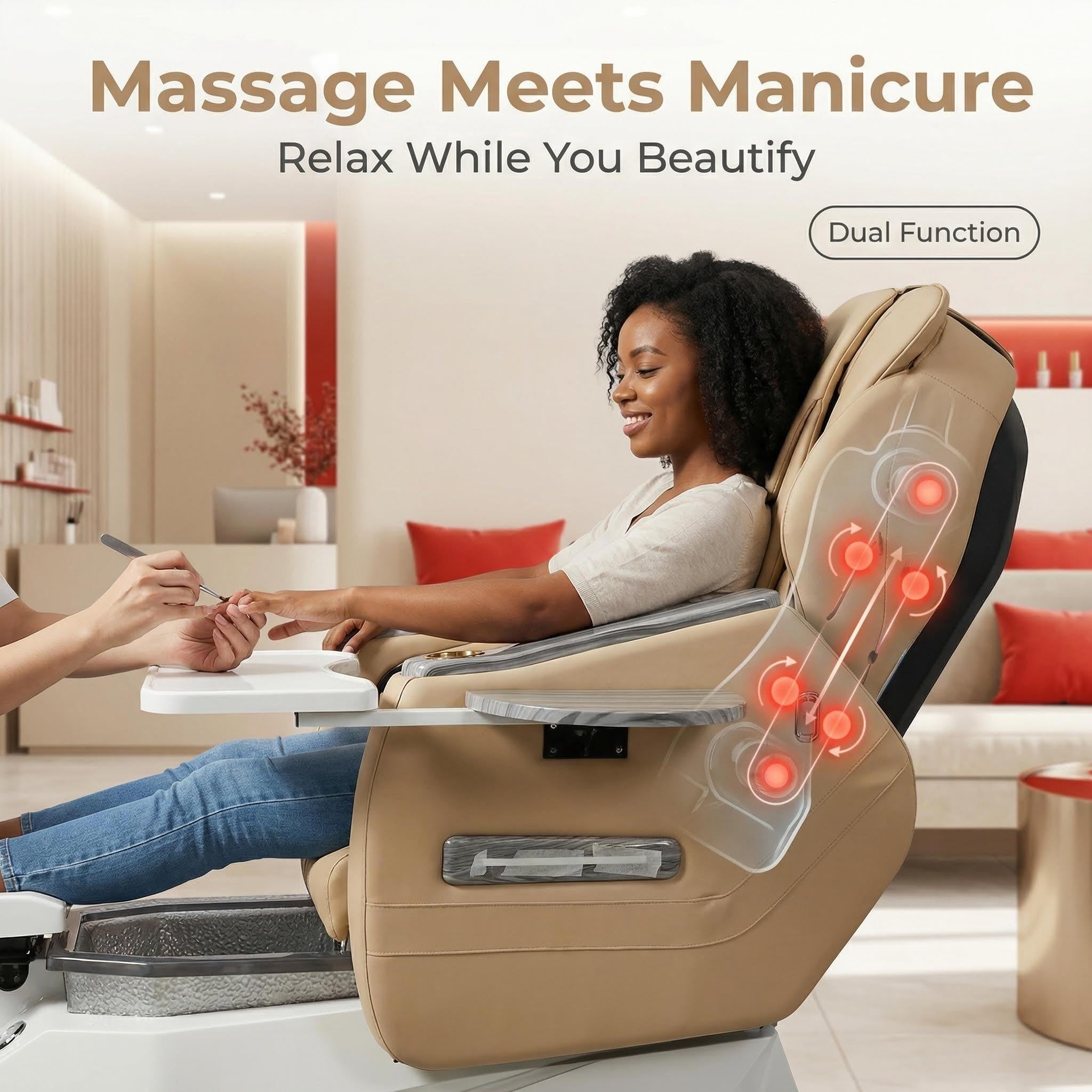 Custom Pedicure Spa Chair Manufacturer | Full Massage