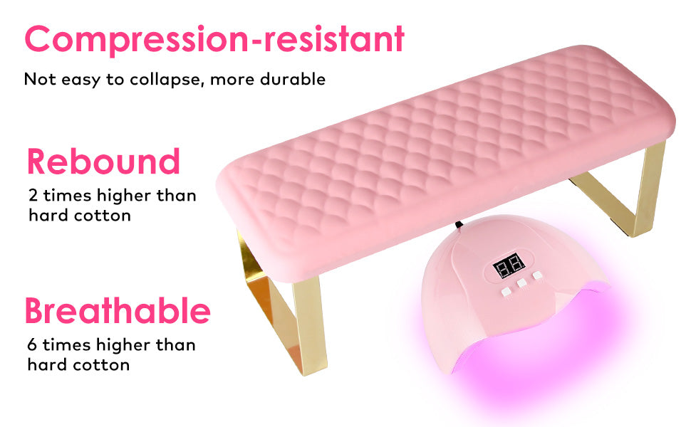 Ergonomic Nail Arm Rest for Manicure | Professional Nail Salon Hand Cushion