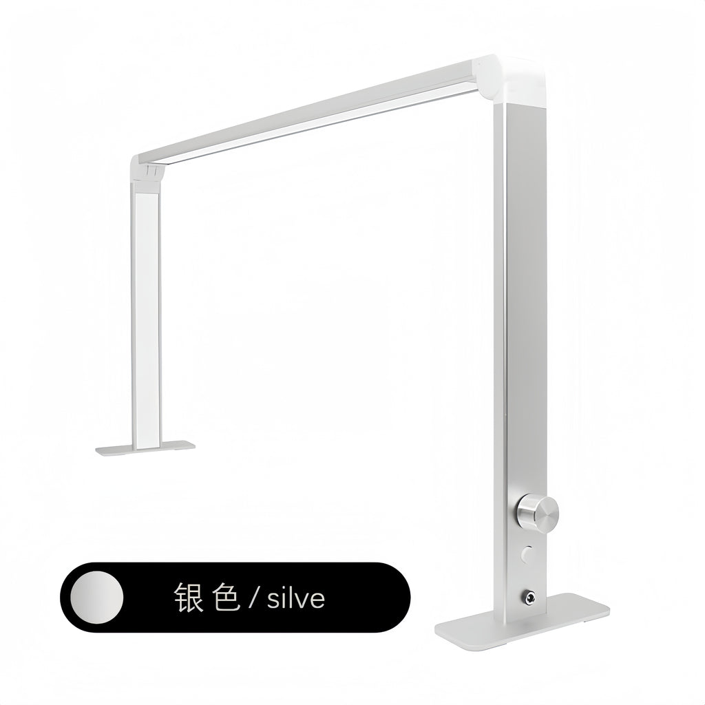 White Minimalist Nail Lamp Stand, Adjustable Height, Metal & Plastic, For Nail Salon & Home Use