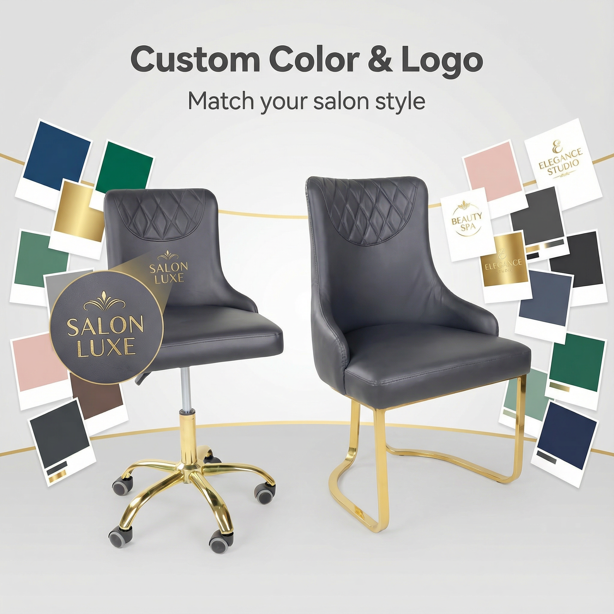 nail salon chair, luxury salon chair, manicure chair, salon waiting chair, acetone resistant chair, stainless steel salon furniture, nail salon furniture supplier, wholesale salon chairs, technician chair, salon seating