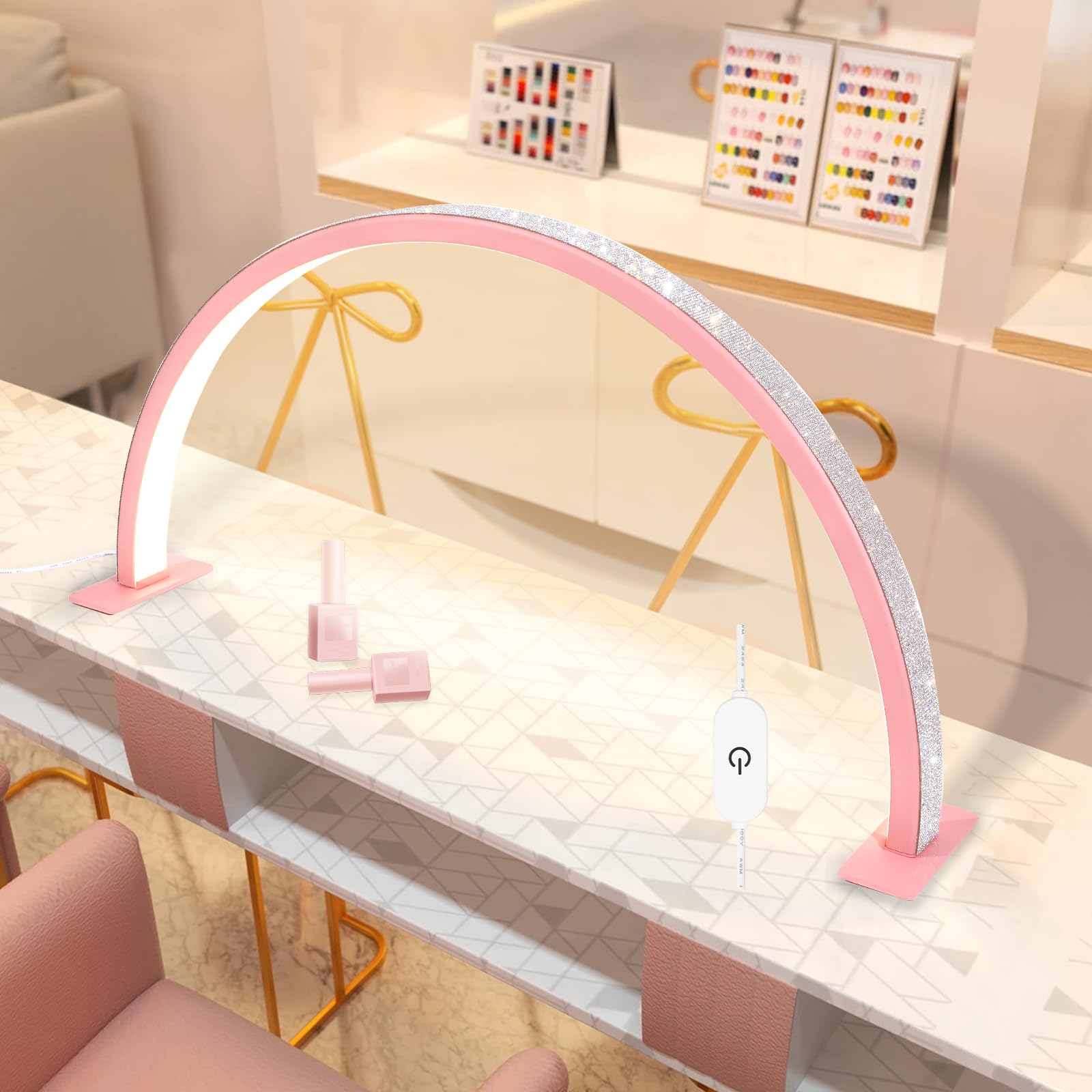 Half Moon Light Nail Lamp for Lash Eyelash Extension, Tattoo,Drawing