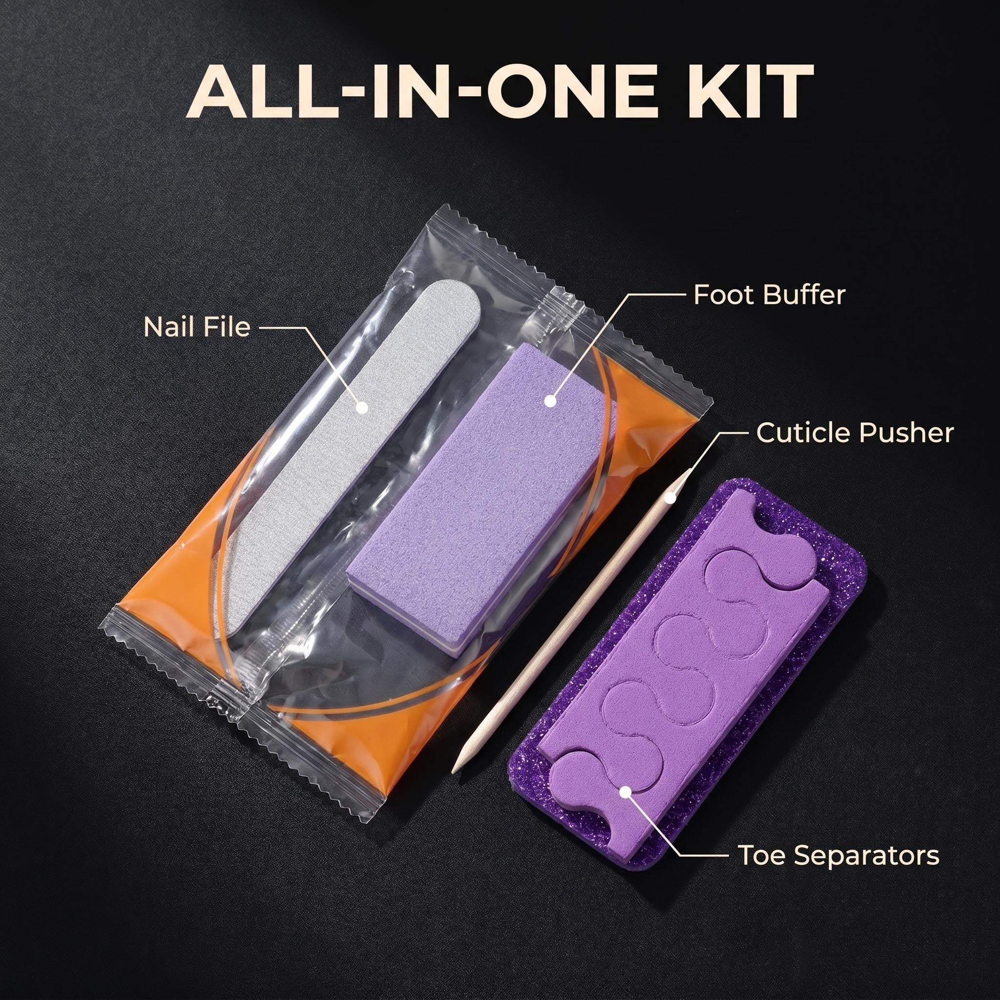 Disposable Pedicure Kit – 5PCS Professional Salon Set (100sets)