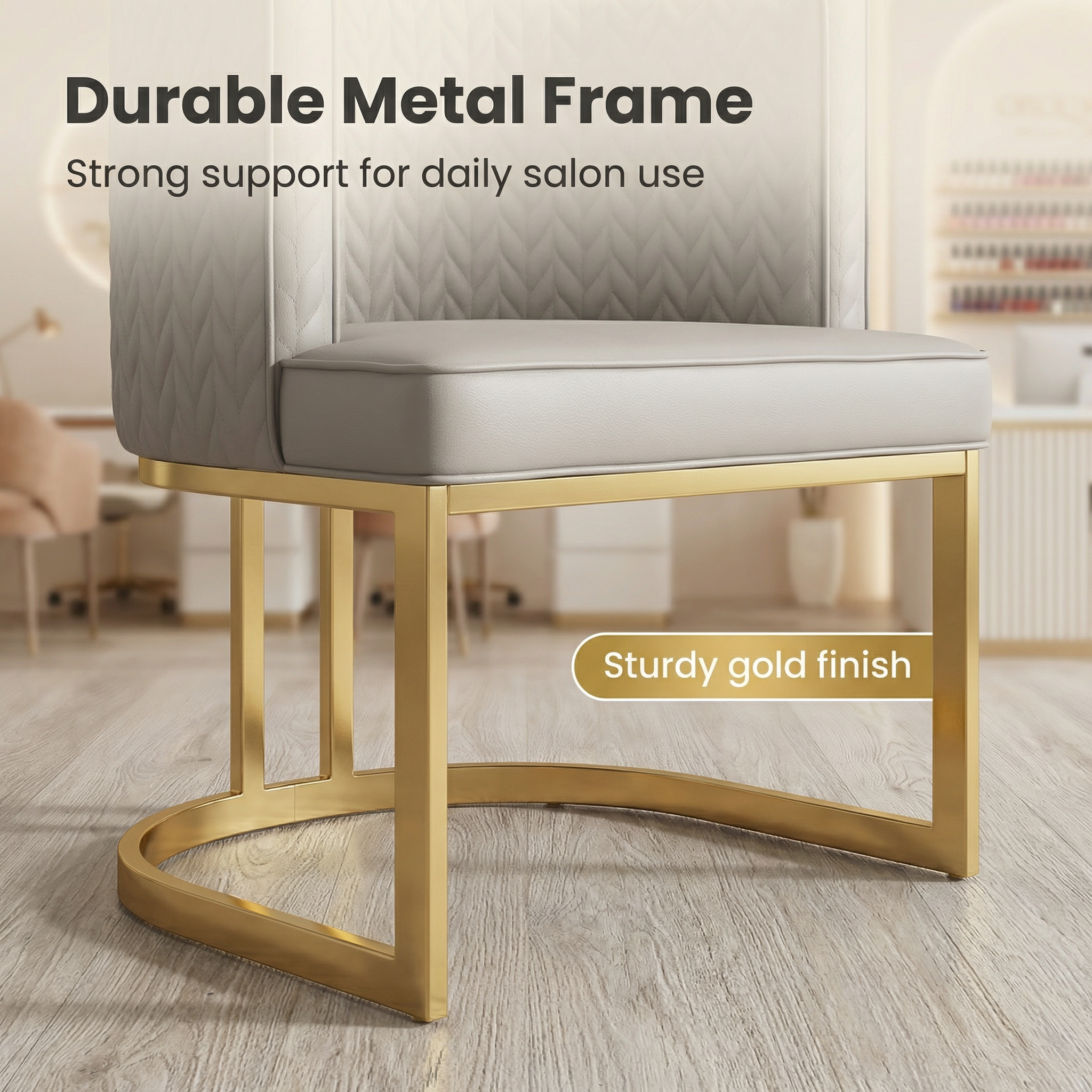 Luxury Nail Salon Furniture Set – Modern Manicure Table & Technician Chair for Professional Nail Studios