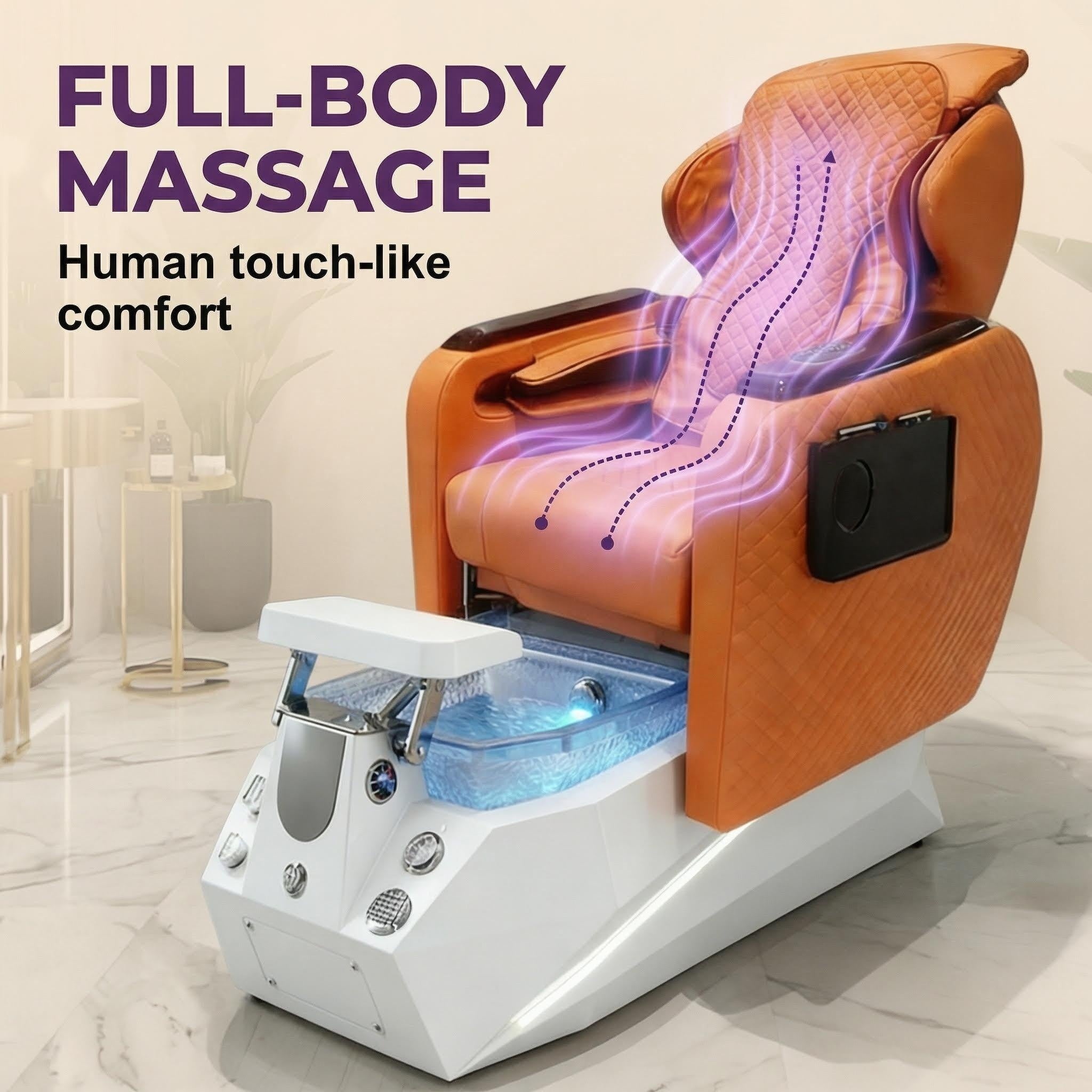 Grand Pedicure Spa Chair | Custom Nail Salon Spa Chair Manufacture