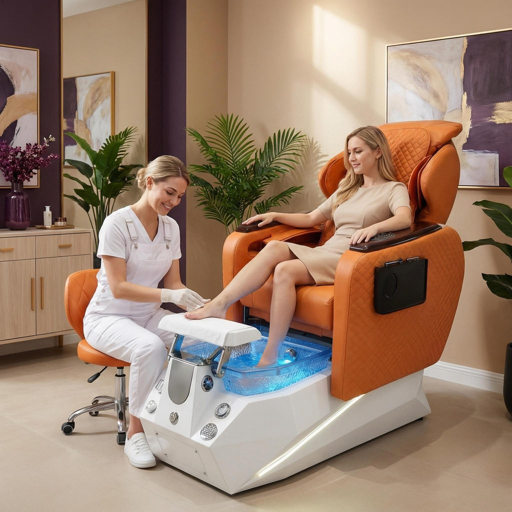 Grand Pedicure Spa Chair | Custom Nail Salon Spa Chair Manufacture