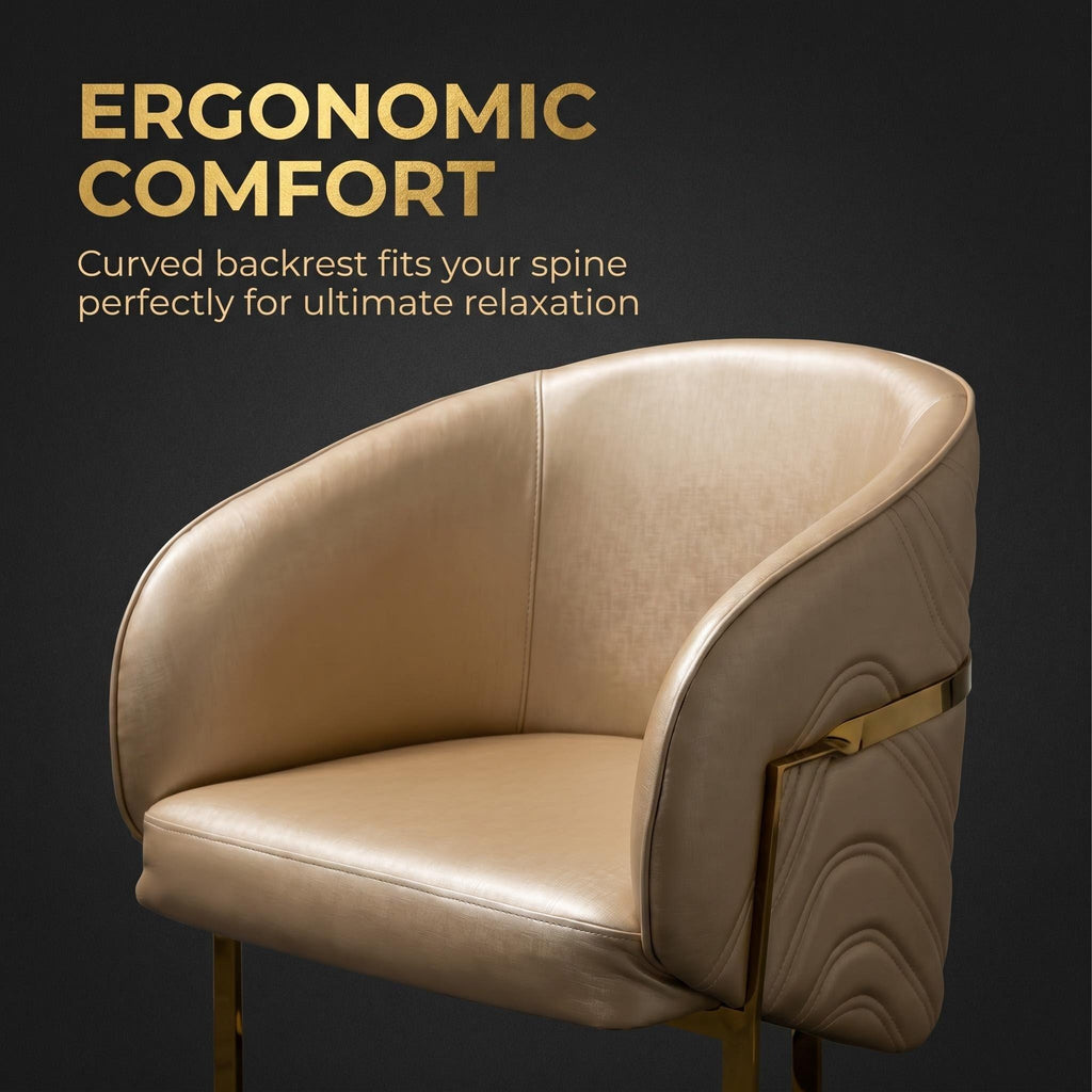 5016 Salon Chair Set – Guest Chair & Rolling Technician Chair