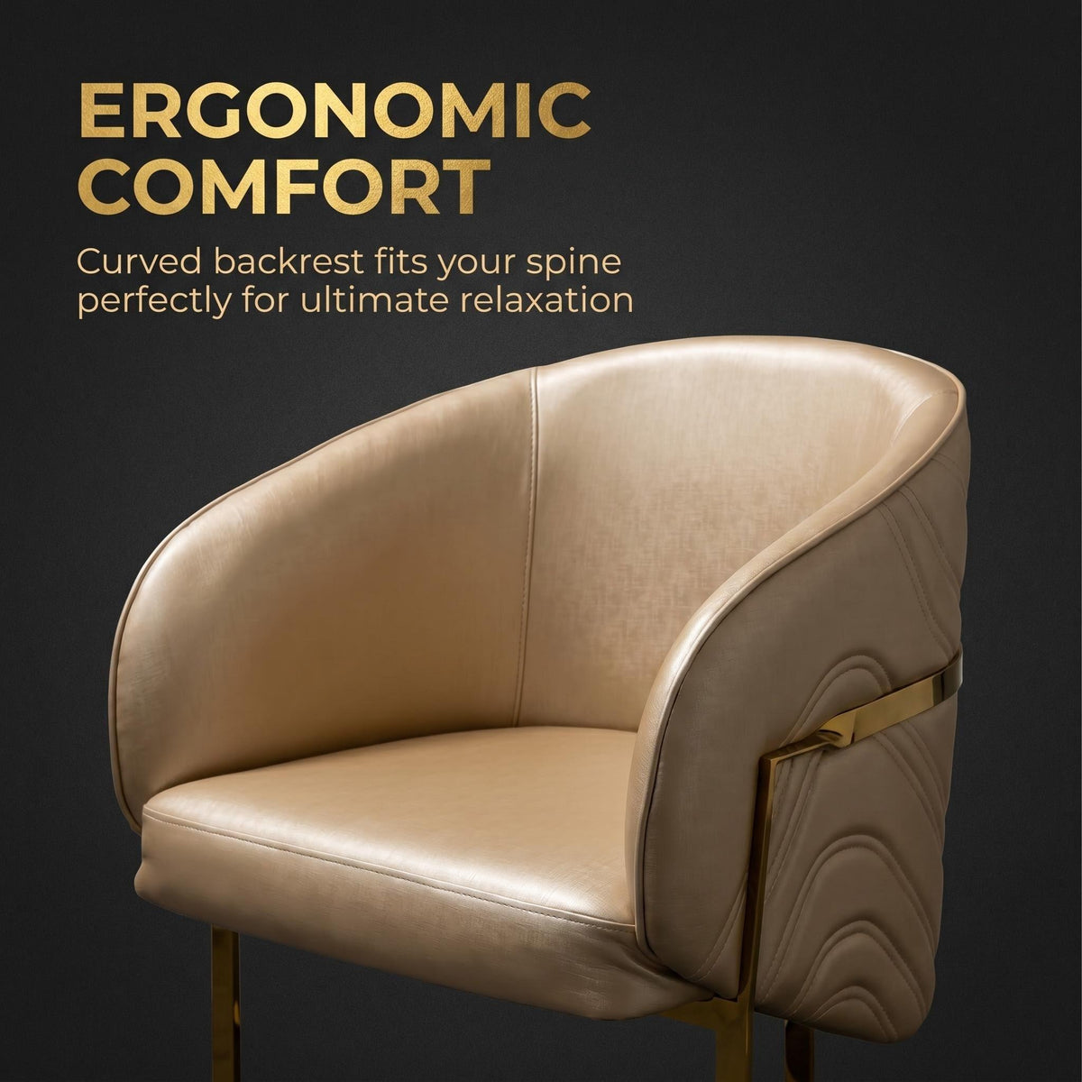 5016 Salon Chair Set – Guest Chair & Rolling Technician Chair