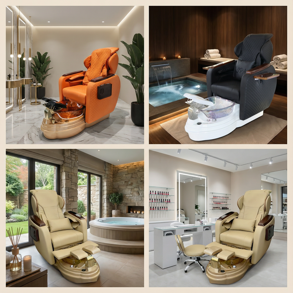 Lux Grand Pedicure Chair With Massage, Acetone Resistant