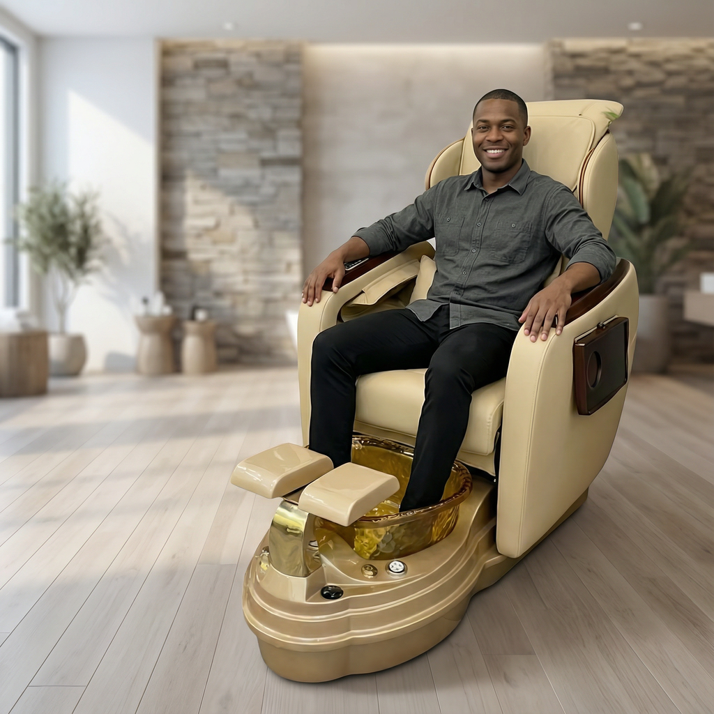 Lux Grand Pedicure Chair With Massage, Acetone Resistant