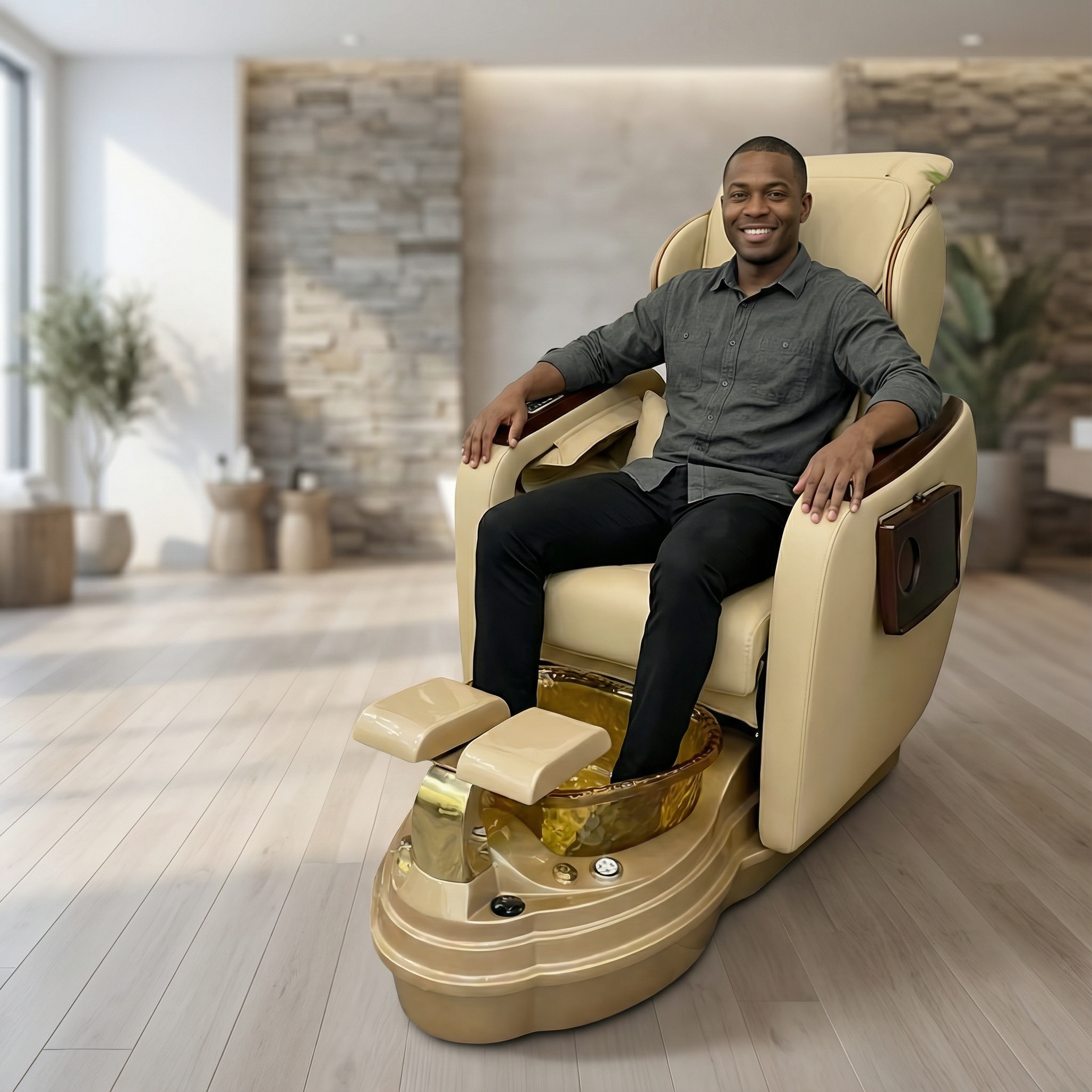 Lux Grand Pedicure Chair With Massage, Acetone Resistant